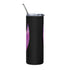 Black Mermaid at Heart Stainless Steel Tumbler 20 oz - Durable Design for Hot or Cold Drinks